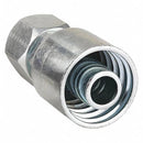 Hydraulic Crimp Fitting: Steel x Steel, Straight, -6 For Hose Dash Size, Female x Genderless, Make: Parker