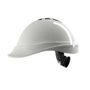 Safety Helmet, Half Brim, V-Guard, with/ Fas-Trac Ratchet Suspension,  Make: MSA
