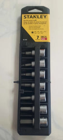 Standard Hex Bit Socket Set in inches, Set of 7pcs, Make: Stanley
