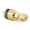 Brass Instrumentation Quick Connect Stem without Valve, 0.3 Cv, 1/4 in, Make: Swagelok