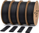 Heat Shrinkable Tube Insulation, Size: 38.1 - 11.9mm x 120cm, Colour: Black