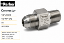 Connector, 1/2''JIC[M], 1/2''NPT[M], SS,5075 PSI Make: Parker