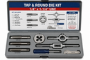 Complete Tap & Round Die Kit 1/4" x 1-1/4" UNC