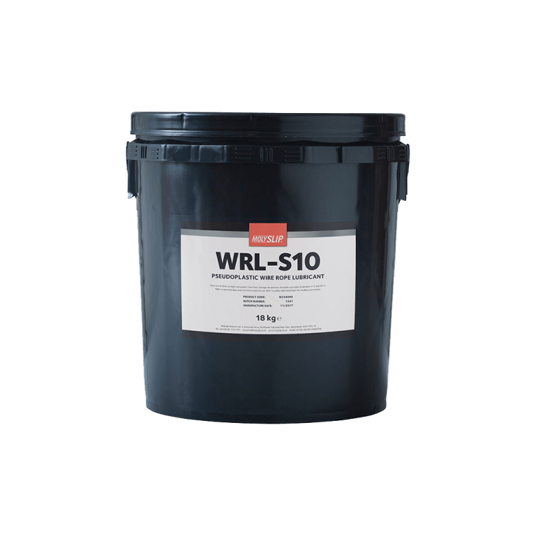 Molyslip WRL-S10 Pseudoplastic Wire Rope Lubricant, 18 Kg/pail