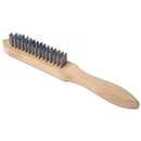 Hand Steel Wire Brush, 4 Row, Size: 280mm, Make: Lessman