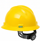 Safety Helmet, Half Brim, V-Guard, with/ Fas-Trac Ratchet Suspension,  Make: MSA