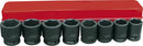 Impact Socket Wrench, Standard, 3/4" Drive, 6 Point, 8pcs/Set EgaMaster