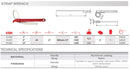 Strap Wrench with the Capacity of pipes up to 12"diameter 61480 EgaMaster