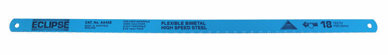 Hacksaw Blade HSS, Flexible Bi-Metal, Size: 12" x 18TPI - Shopataos