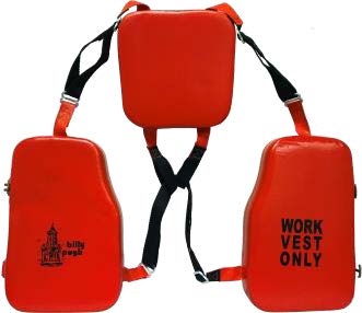 Work Vest, Type V , Vinyl Dipped, with Internal Webbing WVO-100 Billy Pugh