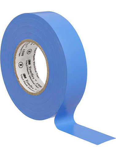 Vinyl Electrical Tape, Temflex 1500 Blue 3M
