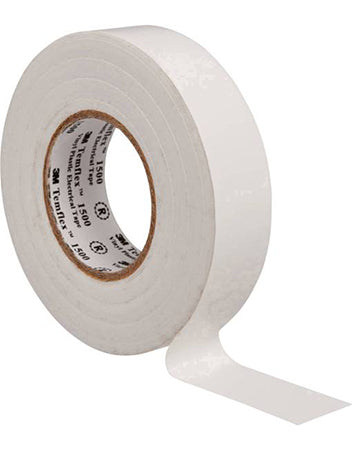 Vinyl Electrical Tape, Temflex 1500 White 3M