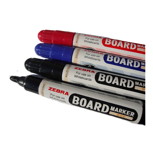 Whiteboard Marker Flat Tip Zebra