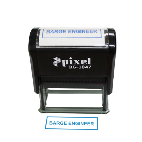 Self-Inking Stamp Barge Engineer Pixel