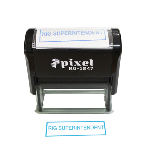 Self-Inking Stamp Rig Superintendent Pixel