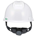 Safety Helmet, V-Gard Hard Hat Front Brim with Ratchet Suspension, Standard, White