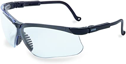 Safety Glass, Genesis, Clear Lens, Black Frame, Extreme S3200X Uvex