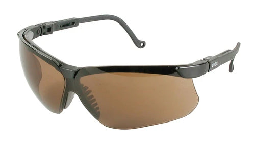 Safety Glass, Genesis, Black with Espresso Lens, Antifog S3201X Uvex