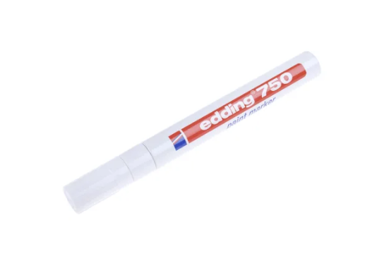 White Medium Paint Pen, Make: Edding