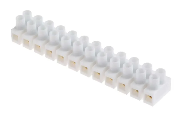 12 Way 6A Terminal Block (Pack of 5) - RS PRO