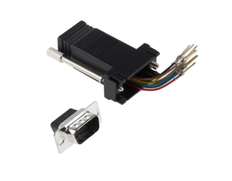 D Sub Adapter Male 9 Way D-Sub to Female RJ45 - RS PRO