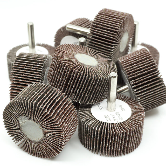 Shank Flap Wheel 1/4" 6mm (10pc set)