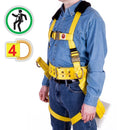Lewis Fall Arrest Harnesses : Boatswain's Riding Belt, Full Body, Nylon, With (4) D-Rings, Wl: 300lbs, Monkey Board.