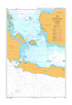 British Admiralty Nautical Chart 2470 Indonesia and Malaysia, Singapore Strait to Selat Sunda including Java Sea