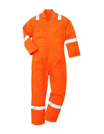 Coverall Orange-100% Cotton Fire Retardant