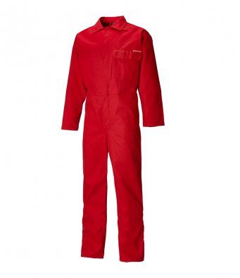 Coverall 100% Cotton Red Local Made