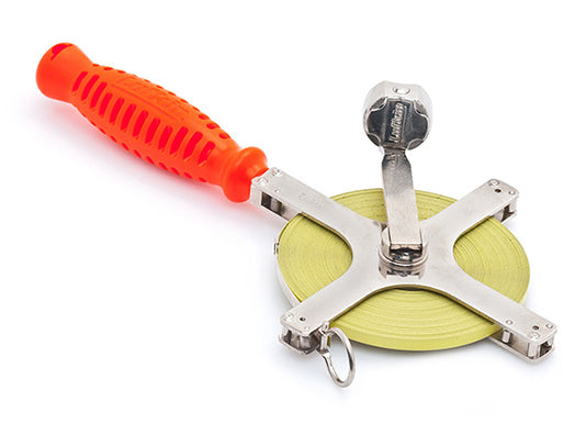 Tape Measure, Chrome Clad, Size: 3/8" x 200ft Long