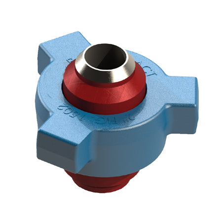 Hammer Union Buttweld XH Fig 1502, Red & Blue