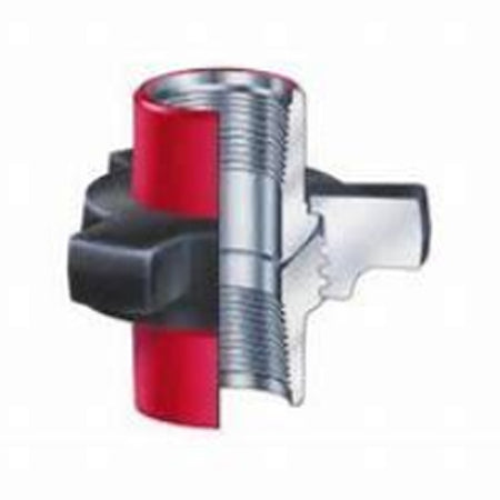 Hammer Union Threaded Fig 400, Red & Black