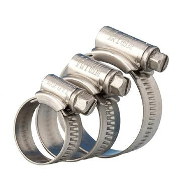 Clarke Hose Clips Non-Magnetic - 316 Stainless Steel