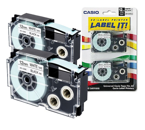 Casio 12mm white tape sales