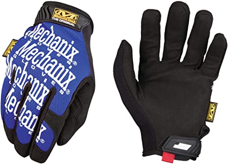 Mechanix Wear  The Original® High-Dexterity Mechanic's Gloves, Color: Blue, Hook & Loop Cuff, Synthetic Leather Material