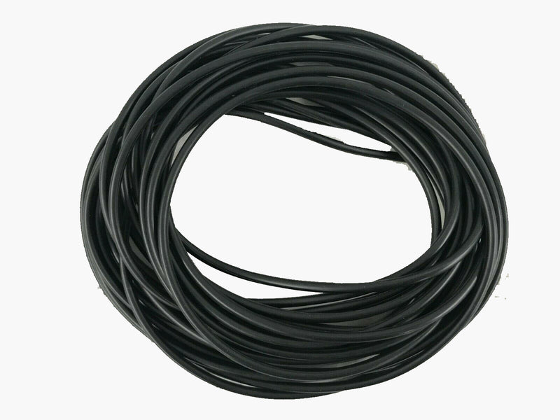 Round Buna-N Rubber Cord Stock, 70 Durometer, Black