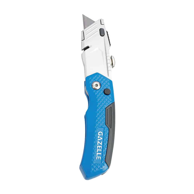 Retractable Folding Utility Knife With Blade Storage