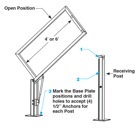 Safety Gates Series VG Vertical Lift Gate Mounting Tip Fabenco