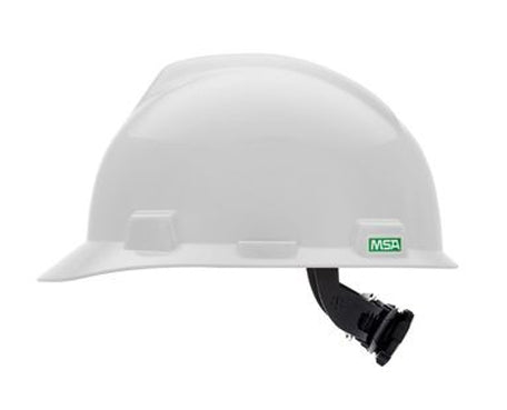 Safety Helmet, V-Gard Cap Half-Brim 475358 White MSA