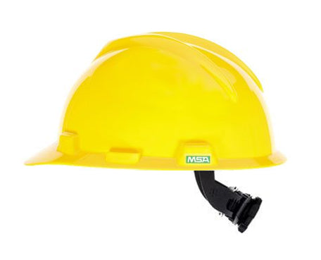 Safety Helmet, V-Gard Cap Half-Brim 475360 Yellow MSA