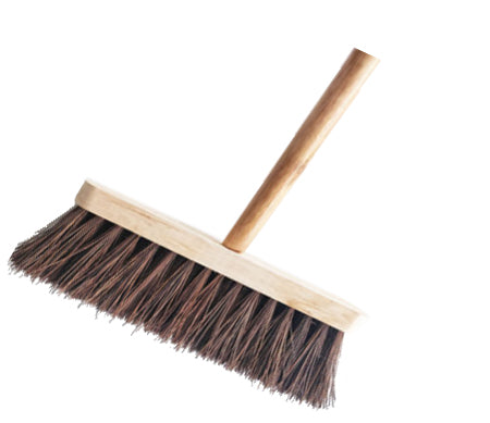 Soft Coir Broom 30cm with Wooden Handle