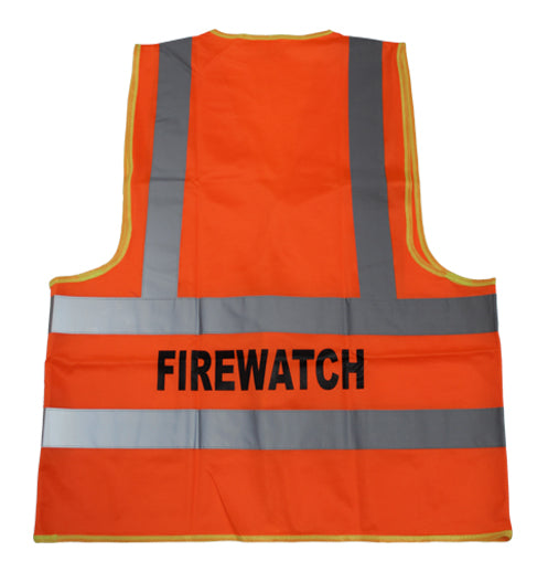 Vest Firewatch Orange-Back View