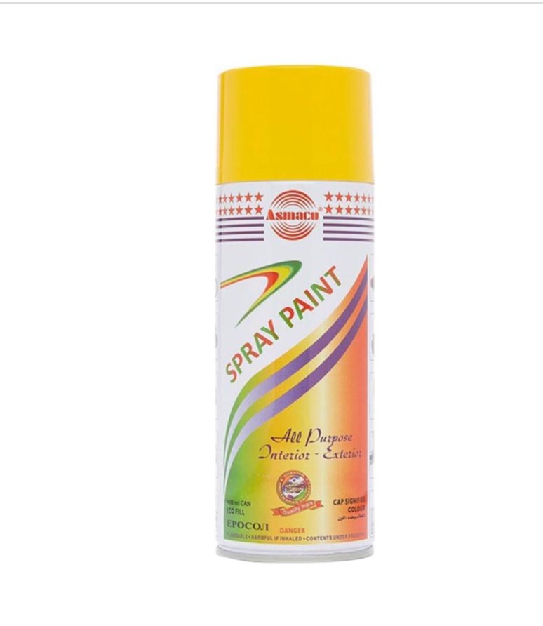 Spray Paint 400ml Yellow Asmaco